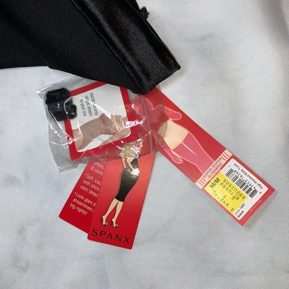 NWT Medium SPANX Slimmer & Shine Bodysuit Black - Picture 5 of 13